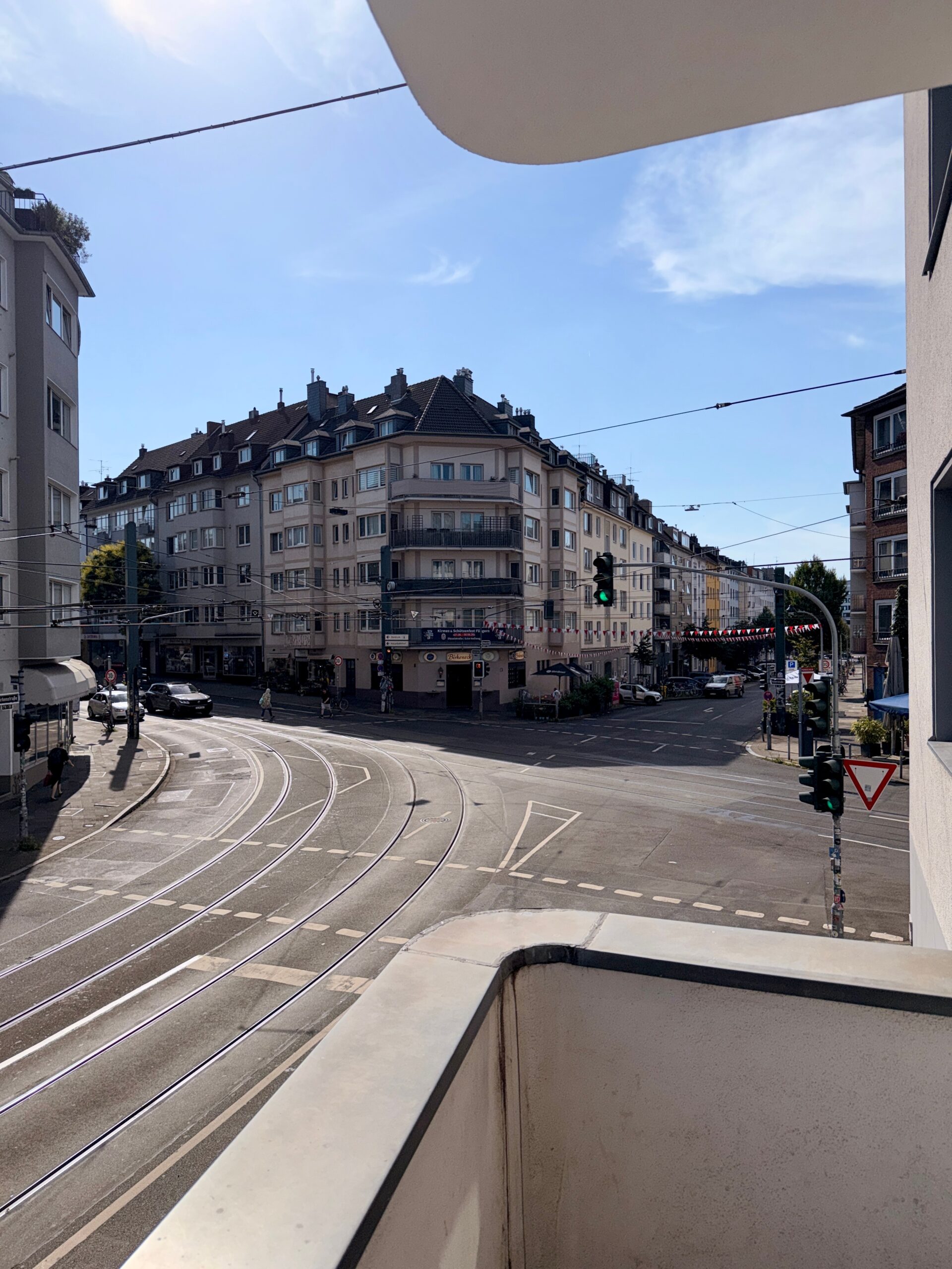 Ausblick vom Balkon